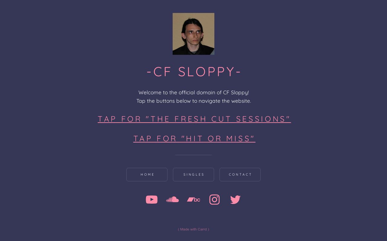 Carrd profile picture for @sloppy